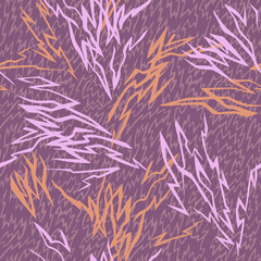 Geometric seamless pattern. Lines background. Simple abstract ornament. Broken lines, zig zag shapes. Fashion design for textile, fabric, wallpaper and any surface.