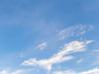 Blue sky with white clouds