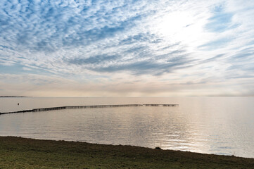 Sunset over Ijsselmeer