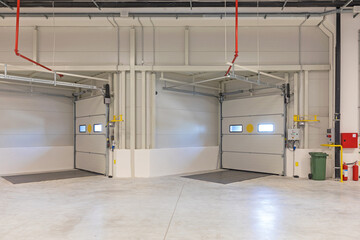 Loading Dock Interior Distribution Warehouse