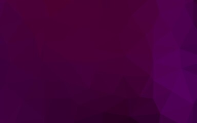 Obraz premium Dark Purple vector polygonal background.