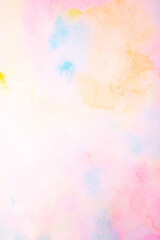 Gentle Watercolour Blurred Painted Rainbow  Colours for Background