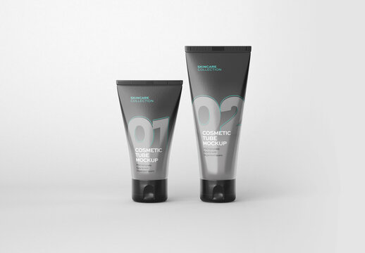 Cosmetic Tubes Mockup for Creative Design and Branding Projects