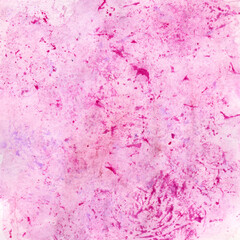 Abstract pink hand drawn watercolor background