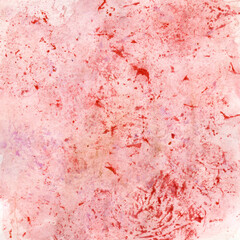 Abstract red hand drawn watercolor background