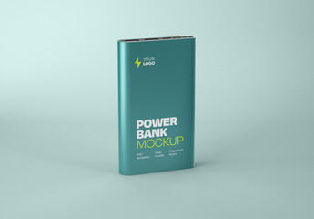 Glossy Power Bank Mockup

