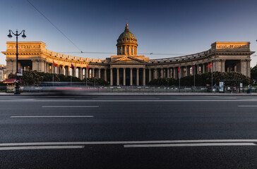 Fototapeta na wymiar Kazan Cathedral in Saint-Petersburg