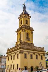 Fototapeta na wymiar Buchach townhall in old town of Buchach city. Ukraine
