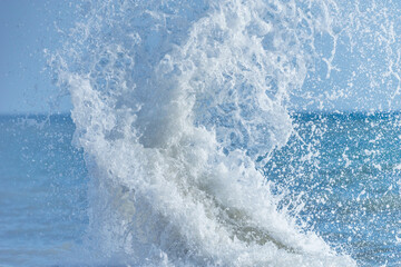Wave of the sea water at sunny day time.
