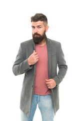 How do you like my style. Bearded hipster brutal person. Casual outfit. School of good manners....