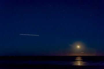 Moonrise over the Atlantic