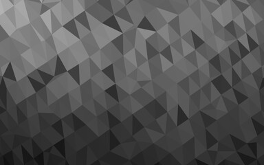 Obraz premium Dark Silver, Gray vector triangle mosaic template.