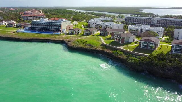 island of Varadero in quadrocopter