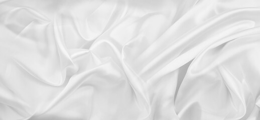 White silk fabric lines