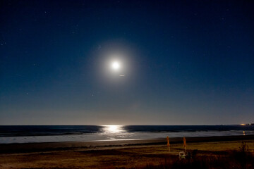 Moonrise over the Atlantic