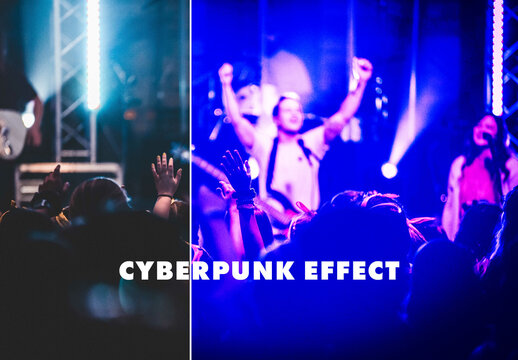 Cyberpunk Photo Effect