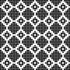 Abstract Cross Pattern Dots Logo generative computational art illustration