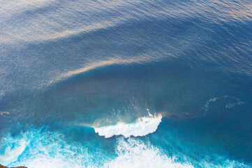 Aerial view ocean wave background