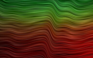 Fototapeta premium Light Green, Red vector background with bubble shapes.