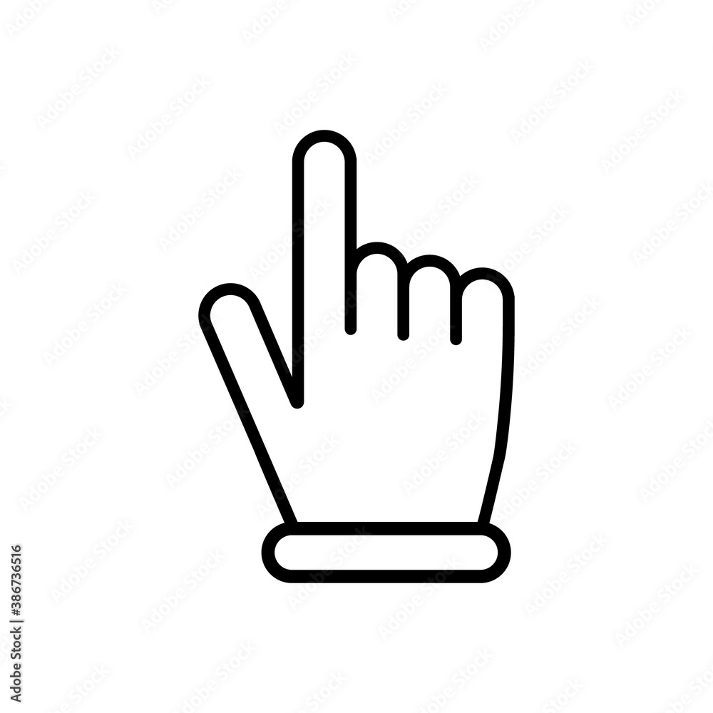 Poster computer mouse click cursor gray arrow icons. cursor icon. vector illustration.