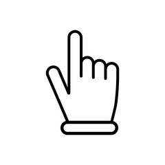 Computer mouse click cursor gray arrow icons. Cursor icon. Vector illustration.