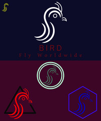 Bird Logos design concept for industry