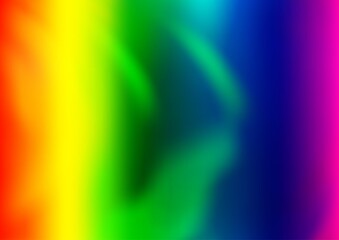 Fototapeta premium Light Multicolor, Rainbow vector blurred and colored background.