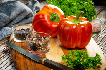 Sweet red pepper paprika.