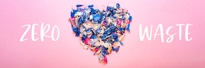 Biodegradable confetti from real dried flowers