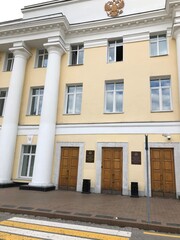 facade of an building with a balcony