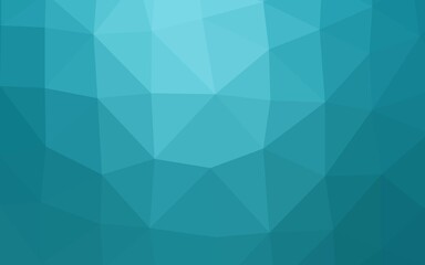 Light BLUE vector triangle mosaic cover.