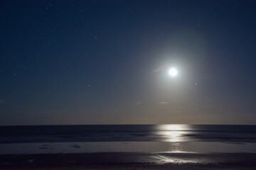 Moonrise over the Atlantic