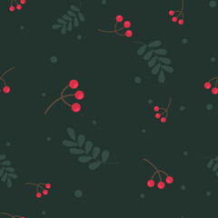 Christmas and new year seamless pattern. Vector background.