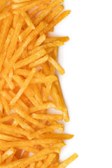 French fries. Fried mini potato sticks.
