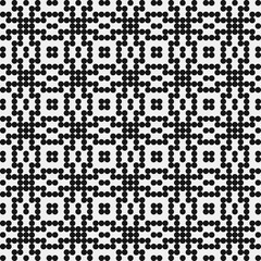 Fototapeta premium Abstract Cross Pattern Dots Logo generative computational art illustration