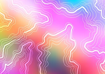 Light Multicolor, Rainbow vector background with bubble shapes.