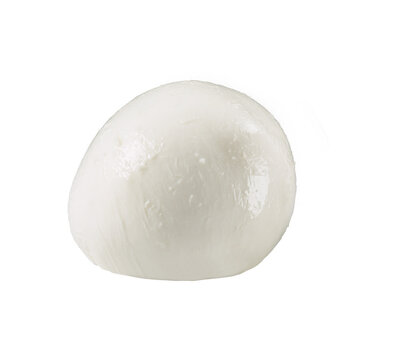 Mozzarella Cheese, Isolated On White Background