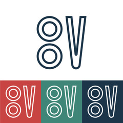 Line icon sushi with chopsticks