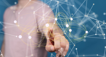 organization network team concept networking.