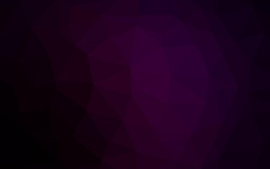 Obraz premium Dark Purple vector abstract mosaic backdrop.