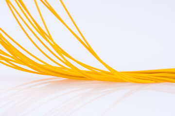 Swirl line fiber optic cable