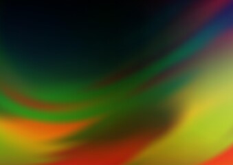 Dark Multicolor, Rainbow vector glossy abstract background.