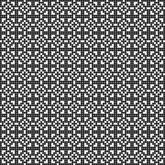 Fototapeta premium Abstract Cross Pattern Dots Logo generative computational art illustration