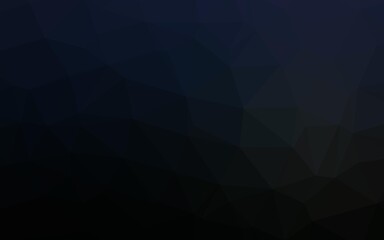 Obraz premium Dark BLUE vector polygonal template.