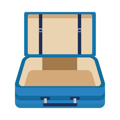 travel suitcase accessory isolated icon