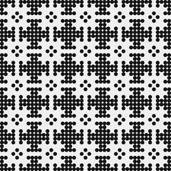 Abstract Cross Pattern Dots Logo generative computational art illustration