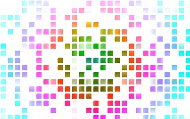 Light Multicolor, Rainbow vector layout with lines, rectangles.