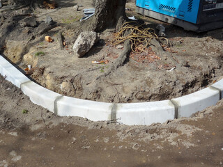 公園の改修工事