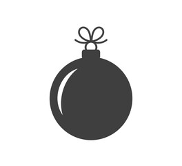 Christmas bauble icon.