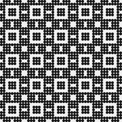 Fototapeta premium Abstract Cross Pattern Dots Logo generative computational art illustration